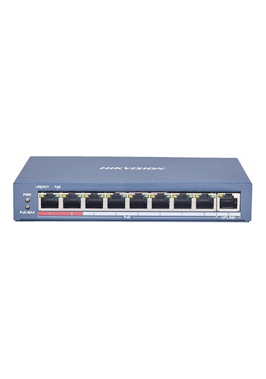 Hikvision DS-3E0109P-E/M(b) 8 Port Poe 60 W 10/100 Fast Ethernet Switch