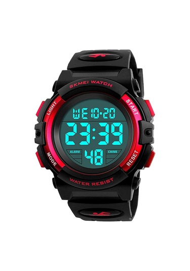 Çocuklar İçin Dijital Spor Saati Erkek Kız Erkek Su Geçirmez Günlük Elektronik Analog Kuvars 7 Renkli Led Saatler Alarm Kronometre Silikon Bantlı Aydınlık C Diğer