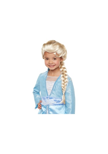Platin Altın Dore Renk Karlar Ülkesi Elsa Frozen Peruğu Çocuk Boy
