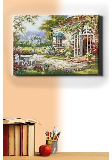 Webstyle Sayılarla Boyama Seti Kasnaklı Keyif Bahçesi 40x50 Cm