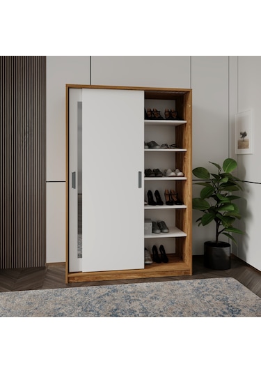Başak Bambu Detaylı Dolap