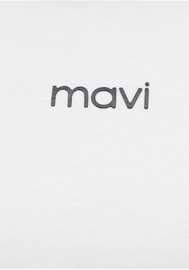 Mavi - Mavi Logo Baskılı Beyaz Tişört 1612829-80194 Beyaz