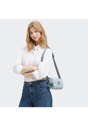 Kıplıng Abanu Küçük Boy Omuz Çantası Desenli Palmtree Leaves Desenli Çok Renkli