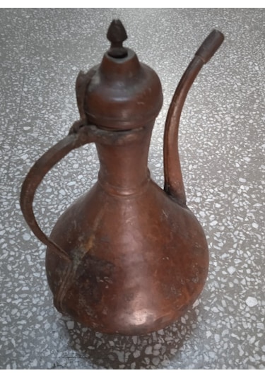 Eski Bakır ıbrık Güğüm Yükseklık 35 Cm N11.36