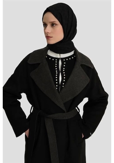 Armine Erkek Yaka Handmade Manto 24k8110 Siyah Siyah