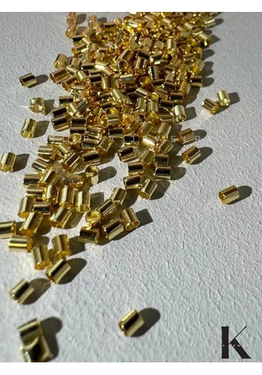 Klipsa Jewelry Bijuteri İçin Kıskaçlı Crimpler 18k Gold 100 Adet 191957691