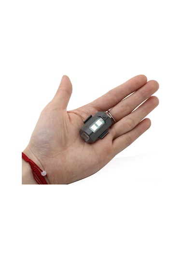 Youmex Motosiklet Led Şarjlı Flashing Arka Feneri - Elektrikli Araçlar İçin Uyarı Lambası, Dört Renkli Uçak Stili Aksesuar Tek Adet