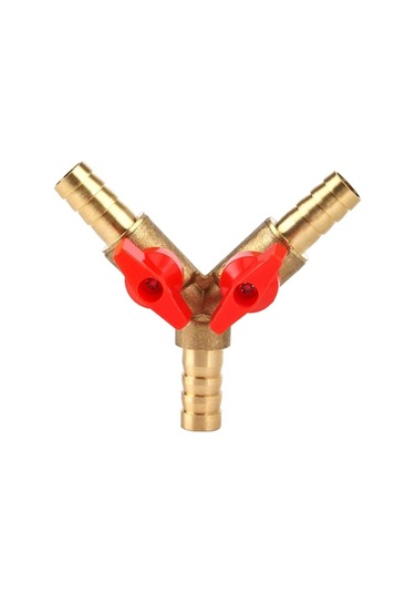 Y-ayırıcılı 3 Yollu Küresel Vana, Saksı Bitkilerini Sulamak İçin Su, Petrol Ve Gaz İçin Çapı 10 Mm Olan 3 Yollu Pirinç Küresel Vana Diğer