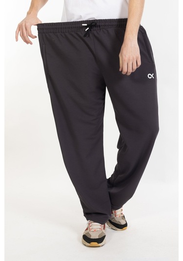 Büyük Beden Erkek Eşofman Altı Cepli Fermuarlı Blr-08- Antrasit