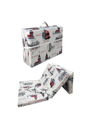 Katlanır Yer Yatağı Sünger Yatak 80x180 Istanbul 8 Cm