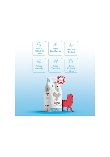 Toi Moi Marsilya Sabunu Sodyum Bentonit Kedi Kumu 10 L