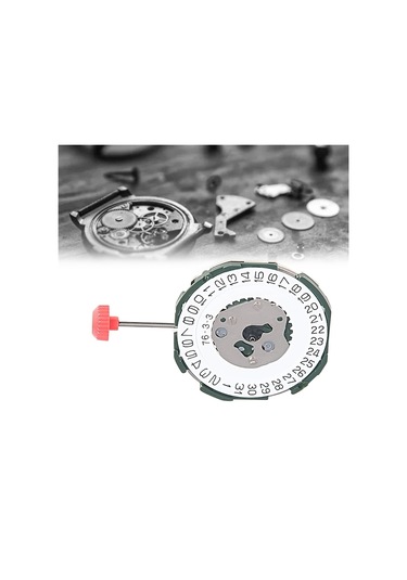 Xurunkeji 2115 Saplı Hareket + Pil 2035 Erkek Tek Takvim Üç Noktalı Elektronik Kuvars Saat Hareketi Değişimi Gümüş