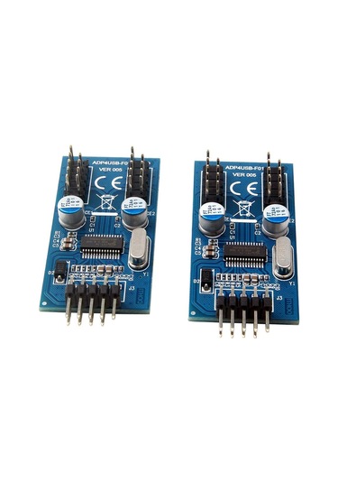 9pin Usb Başlığı Erkek 1 İla 4 Kadın Uzatma Kablo Kartı Anakart 9pin Usb Hub Usb 2.0