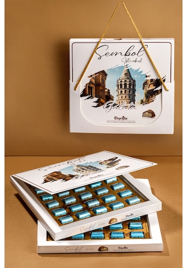 Beyoğlu Sembol Istanbul Hediyelik Çikolata Sütlü Krema Dolgulu 300gr.