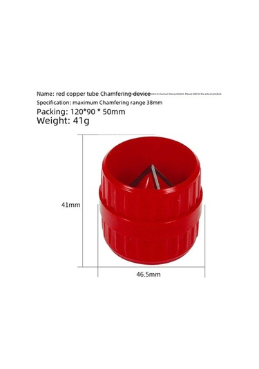 Fortunelane Profesyonel Mavi Bakır Boru Hançerleyici - Plastik Su Boruları İç Dış Kenar Testere, Tükenme Kaldırıcı, Taşlama Aracı