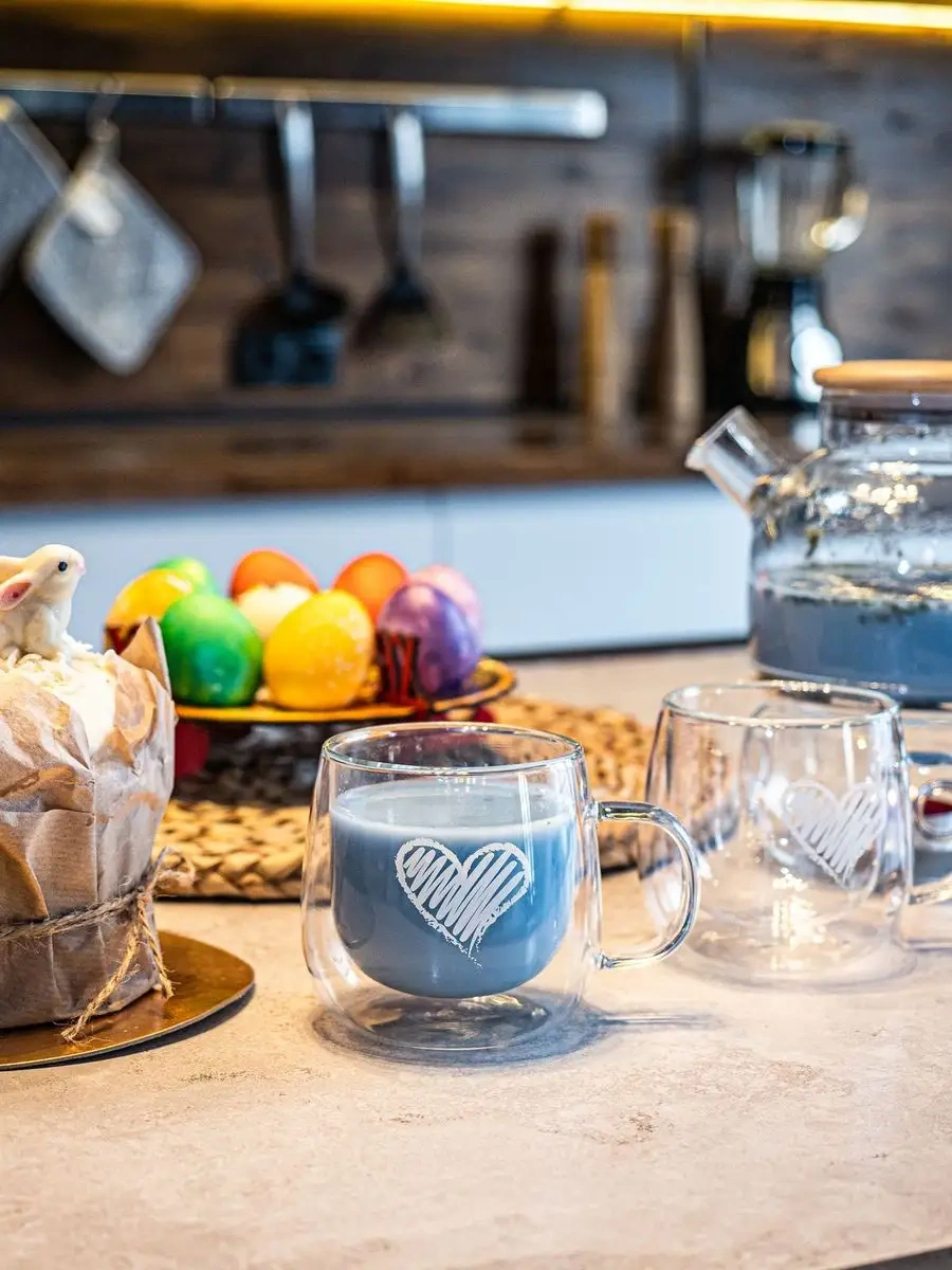 Cnglass Kalpli Desenli Kahve Ve Cappuccino Bardağı 290 Ml 2'li 163718885 Beyaz