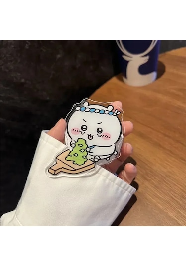 Goldenqian Kore Komik Karikatür Sevimli Chiikawa Magsafe Manyetik Braketi Standı Tutucu Iphone Evrensel Katlama Kavrama Tok Drama Takip Artefakt F F