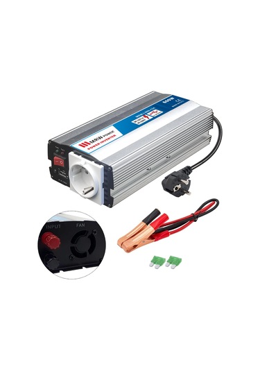 Mervesan Mrw-ı-600-12c İnverter Modifiye Sinüs 12-24v 600w Akü Şarj