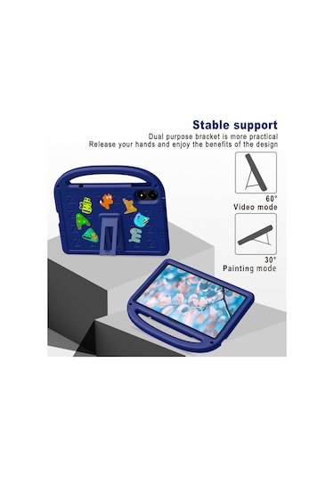 Xiaomi Poco Pad/redmi Pad Pro Kickstand Eva + Pc Kılıfı Omuz Askılı Tablet Kılıfı - Lacivert Tablet Kılıfı