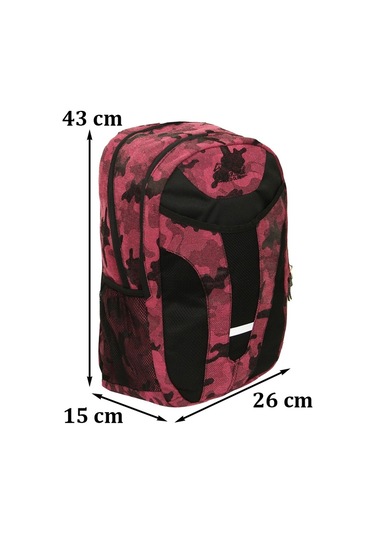 Cambridge Polo Club Kadın Sırt Çantası Yandan Cepli-Pembe