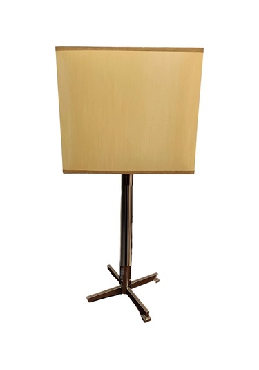 Tripod Ayaklı Metal Abajur Krom Diğer