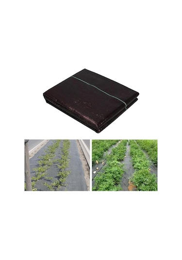 Homyl Izgara Şeritli Siyah Ot Bariyeri Engelleyici 1x1-metre