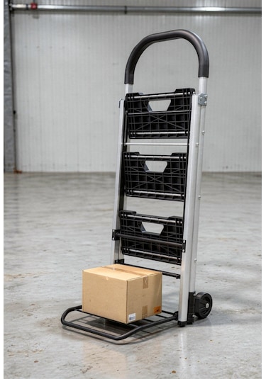 Flt60 60/120kg Katlanır Merdiven Ve Yük Taşıma Aracı Siyah-krom