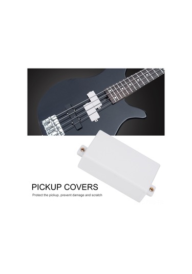 Hfambition Gitar Humbucker Manyetik Korumalı Kapağı Beyaz - 2 Adet, Toz Ve Çizik Koruyucu, Dayanıklı Plastik Malzeme