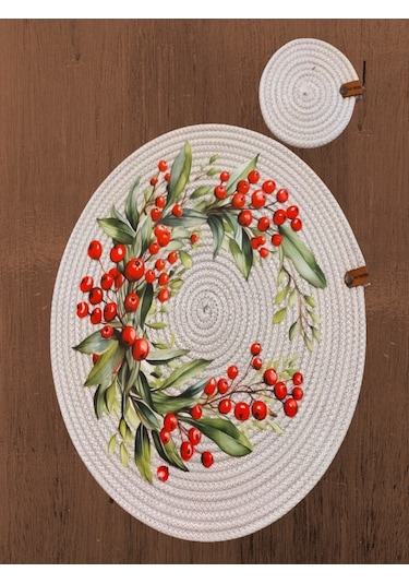 Gri 6 Kişilik 12 Parça Amerikan Servis, Hasır Supla Takımı, Tabak Gri