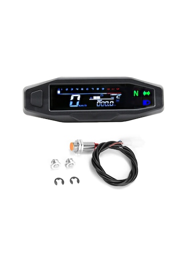 Motosiklet Rpm Ölçer Dijital Kilometre Kilometre Sayacı K20730-1