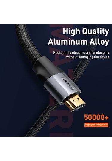 Baseus Hdmı 2.0 4K 219 Geniş Ekran Destekli Hdmı Kablo 3 Metre