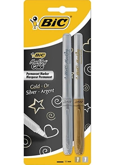 Supertrend İntensity Permanent Markör Altın Gümüş 2'li 900340 Görsel Rengi