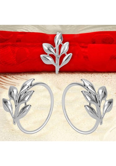 Konesam 24k Altın Renkli Metal Yapım Akşam Yemeği Servisi Masa Dekorasyonu, Dayanıklı Ve Pratik Mangal Napkin Ring