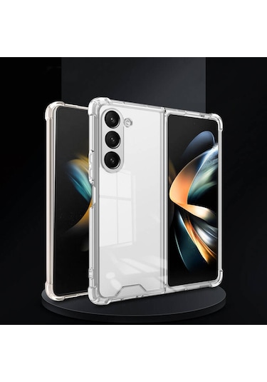 Goocamp Galaxy Z Fold 5 Uyumlu Nitro Anti Shock Silikon-renksiz Renksiz