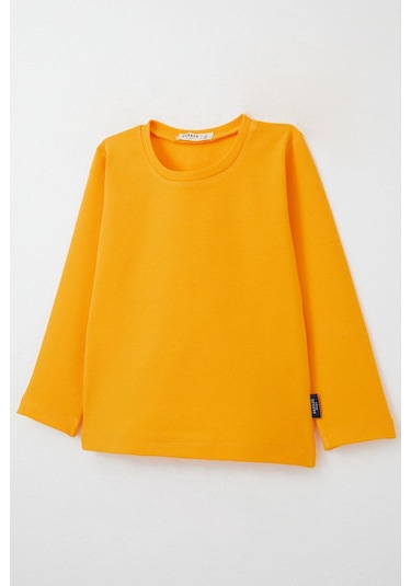 Breeze Erkek Bebek Uzun Kollu Tişört Basic 9 Ay-3 Yaş, Hardal Sarı Hardal Sarı