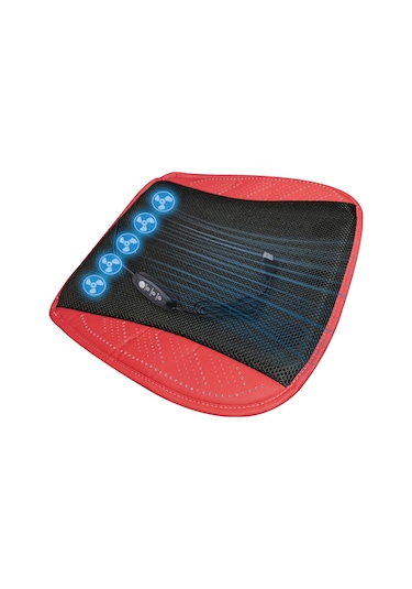 Honmex Araba Koltuk Soğutucu Yastık Buz Ipi 5 Fanlı 3 Seviye Usblü Hızlı Soğuma Ventilated Koltuk Döşemi