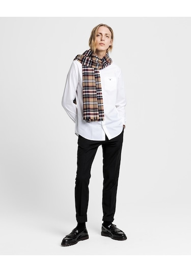 Gant Erkek Beyaz Regular Fit Gömlek Düz 3046400.110 (383992978) Beyaz