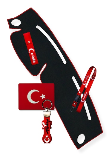 Hyundai Accent Yumurta Kasa Torpido Koruma Halısı 1996-2000 / Hyundai Araç Oto Aksesuar Siyah