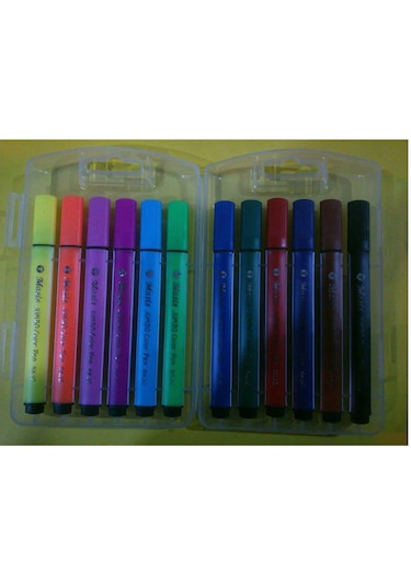 Keçe Kalem Jumbo 12 Renkli Masis Marka