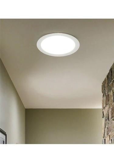 Ack-ap01-01230 12 W Yuvarlak Sıva Altı Led Panel 6500k Beyaz Beyaz