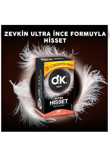Okey Ultra Hisset Prezervatif 20'li