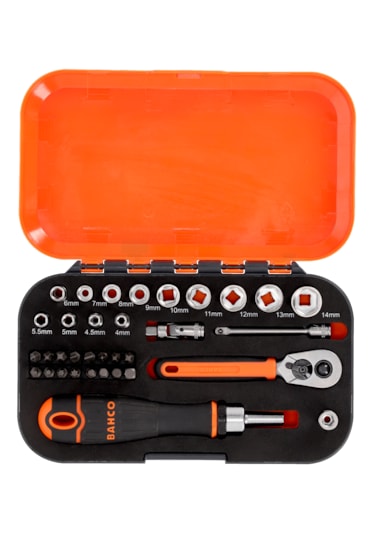 Bahco S34mc8h 1/4'' Karbüratör Lokma Takımı 34 Parça
