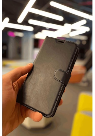 Xiaomi Poco X6 Pro 5g Cüzdan Kapaklı Kılıf Kartlıklı Cüzdanlı Standlı Kopçalı Siyah