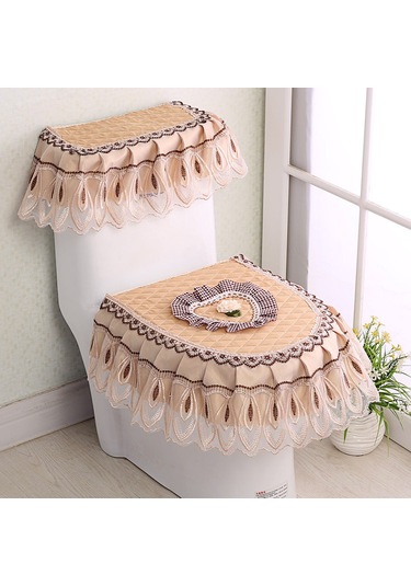 Hangfox Dokuma Üçlü Tuvalet Kılıfı Seti - Toz Koruyucu, Dayanıklı Ve Şık Tasarım Yüksek Kaliteli Dokuma Mavi Diğer