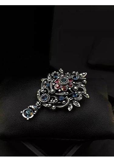 Beautiful Detail Broş Orijinal Vintage 186934794 Pembe