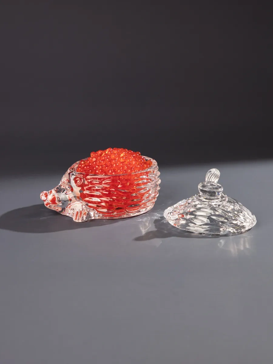 Lefard Cam Havyar Kasesi 'kirpi' Kapağıyla 135 Ml 164695574 Beyaz