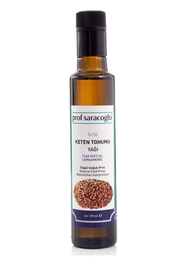 Prof Saracoglu Soğuk Sıkım Keten Tohumu Yağı 250 ML