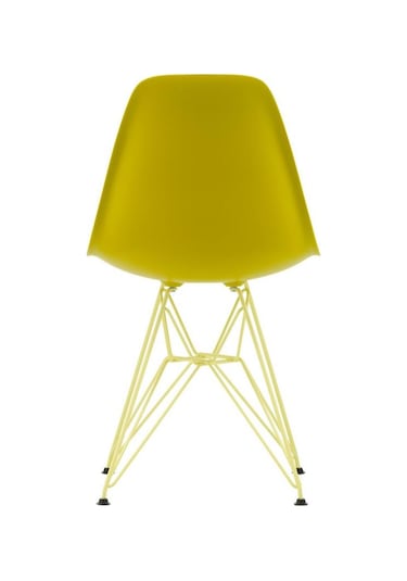 Vitra Eames Plastik Yan Sandalye Re Dsr Duotone, Geri Dönüştürülmüş Plastik Sarı