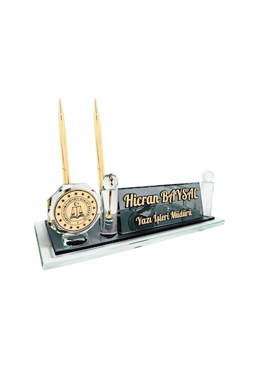 Sentez Adalet Bakanlığı Yazı İşleri Müdürü Masa İsimlik