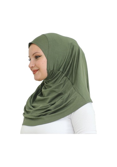 Hazır Giyim Türban Yumuşak Başörtü Şal - Haki Haki